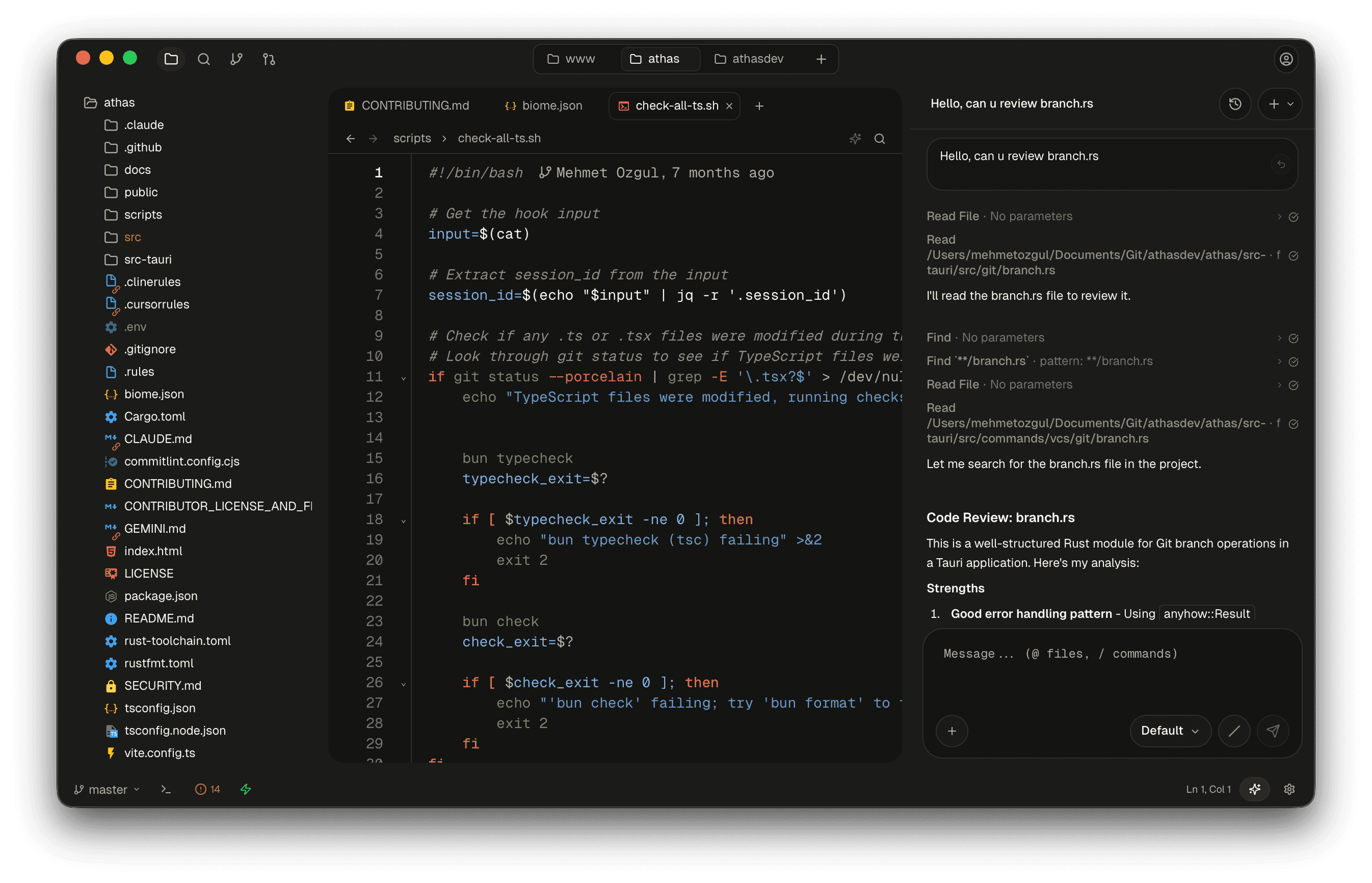 Athas Code Editor