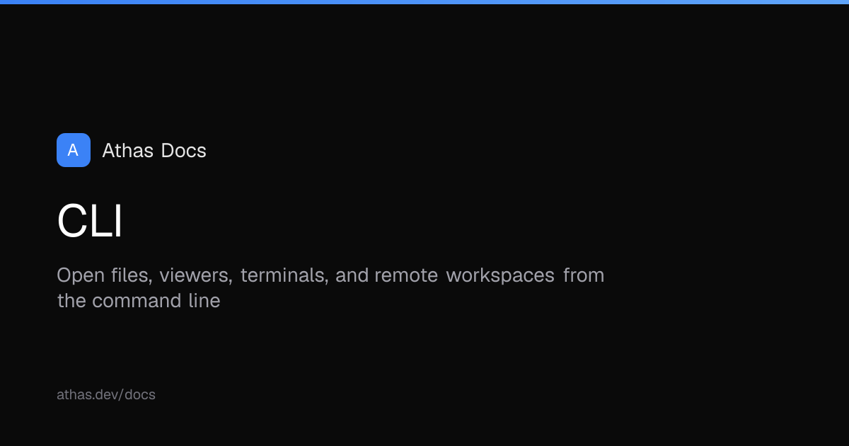 CLI | Athas Docs