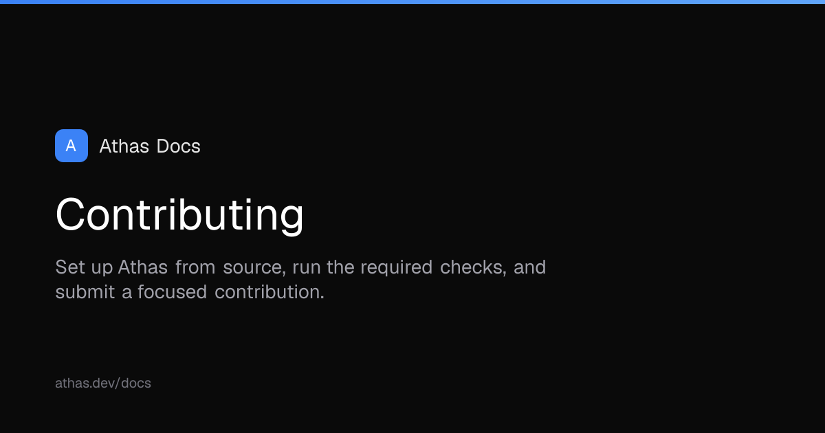 Contributing | Athas Docs