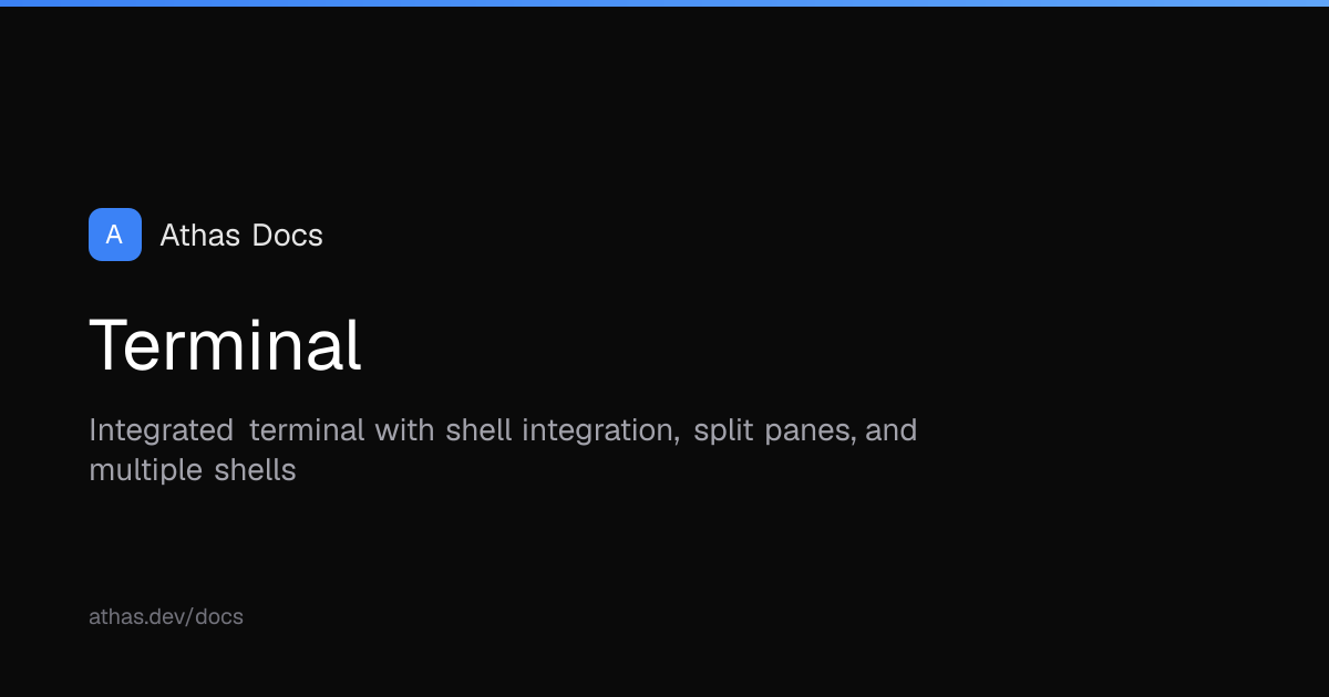 Terminal | Athas Docs